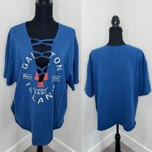 Furst of a Kind Blue V-Neck Women’s T-Shirt